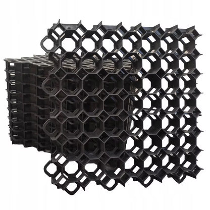 Græsarmering SG3 50x50 cm Sort 10 Stk
