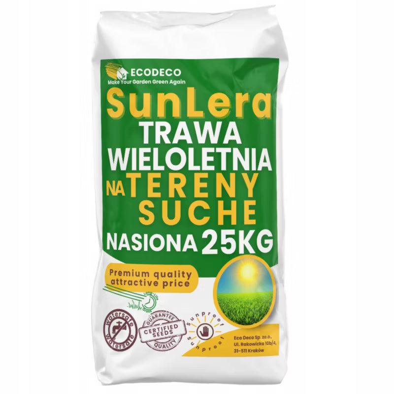 Græsfrø SunLera Tørketolerant 25 kg 1000 m² | 5906935798799