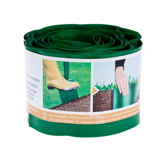 Græskant 10 cm x 9 m Grøn