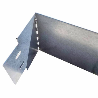 Græskant 119x13 cm Galvaniseret Stål 8 Stk.