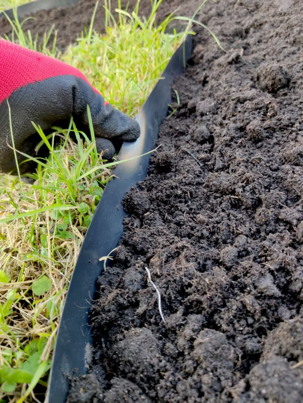 Græskant 20 cm x 25 m Brun