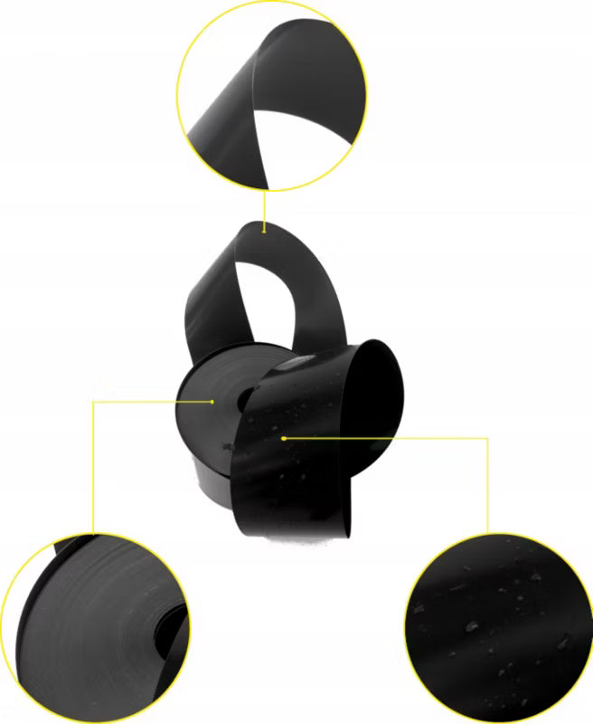 Græskant 20 cm x 25 m Grå