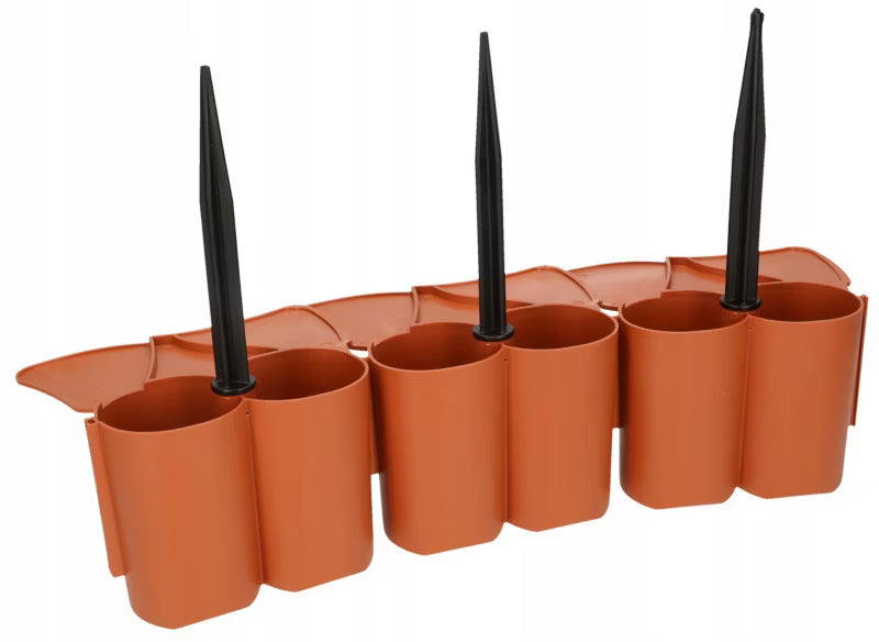 Græskant 302 cm Terracotta Plastik
