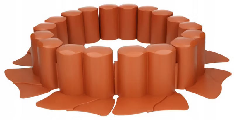 Græskant 302 cm Terracotta Plastik