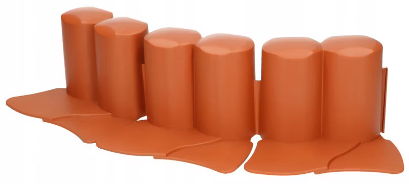 Græskant 302 cm Terracotta Plastik