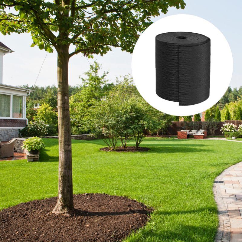Græskant Bånd 15 cm x 9 m Sort Plastik