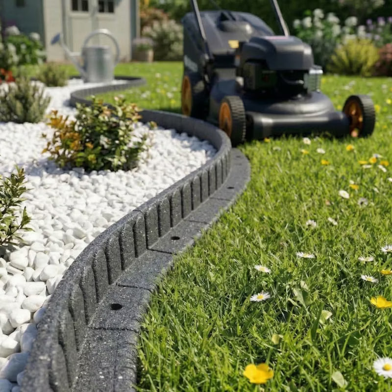 Græskant Mowing Edge 4,8 m 4 Stk 120x7x8 cm Grå