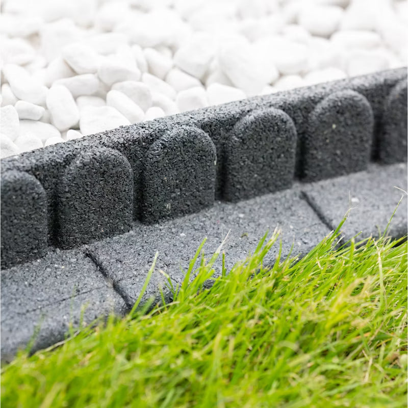 Græskant Mowing Edge 4,8 m 4 Stk 120x7x8 cm Grå