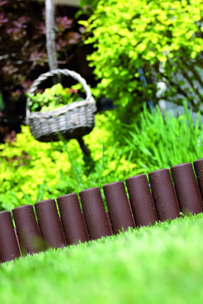 Græskant Palisade 302 cm Brun Plast