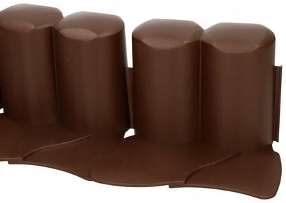 Græskant Palisade 302 cm Brun Plast