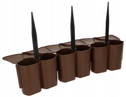 Græskant Palisade 302 cm Brun Plast