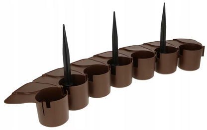 Græskant Palisade 405 cm Brun Plast