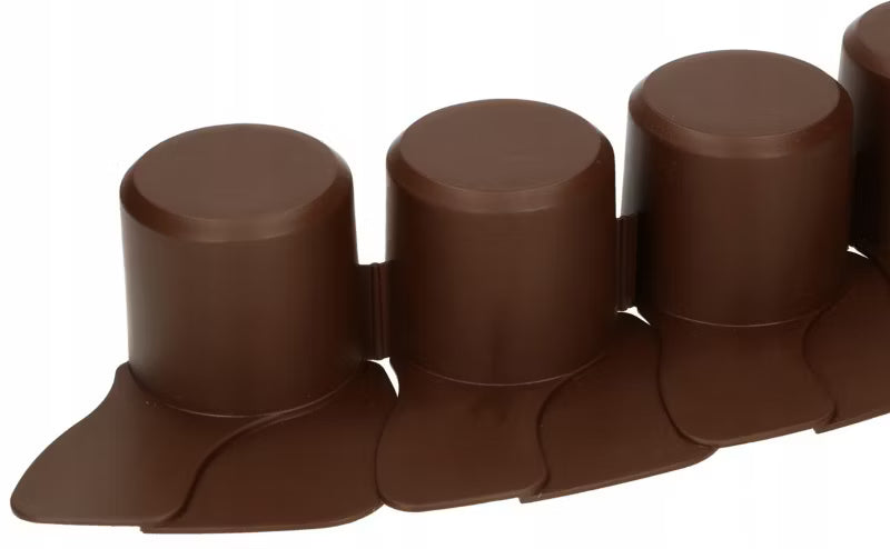 Græskant Palisade 405 cm Brun Plast