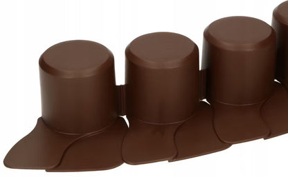 Græskant Palisade 405 cm Brun Plast