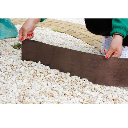 Græskantbånd 15 cm x 9 m Brun Plastik