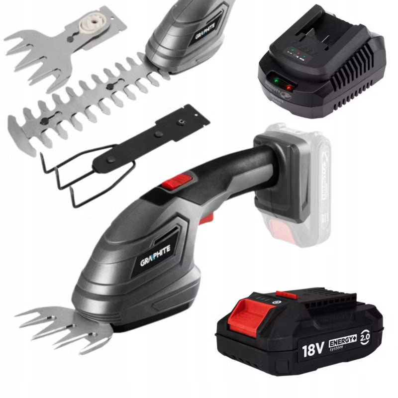 Græstrimmer 3-i-1 Akku 18V med Batteri 2 Ah og Oplader 58GE119