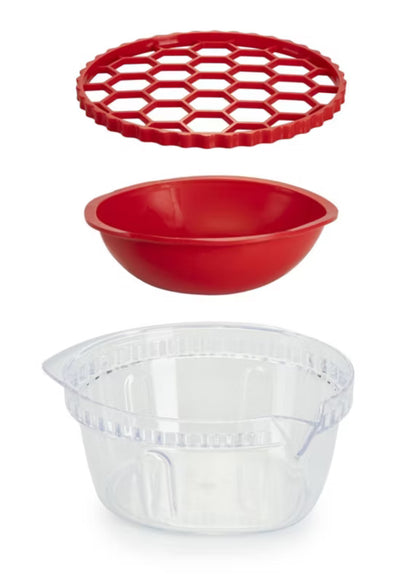 Granatæbleudskiller 0,7 Liter Transparent Rød