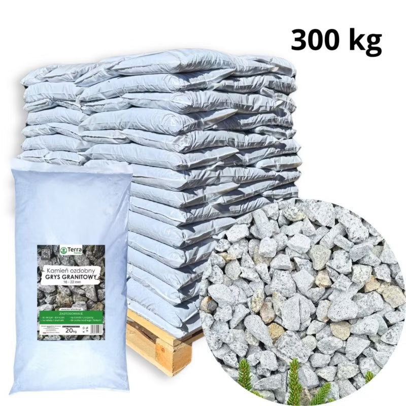 Granitskærver Terra 16-22 mm Grå 300 kg