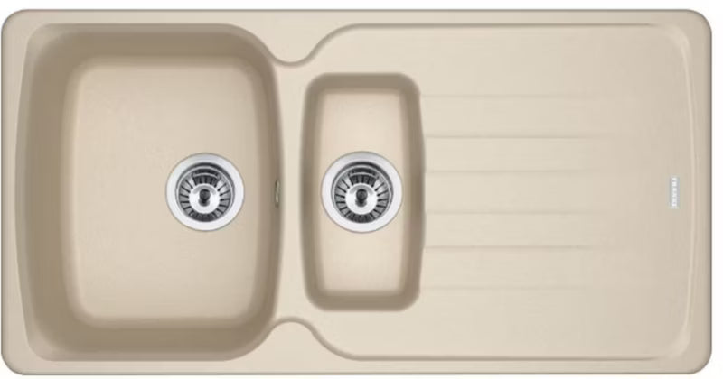 Granitvask Antea 1,5-Kammer 97x50 cm Beige Vendbar