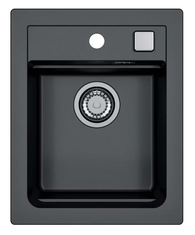 Granitvask Atrox 10 40x50 cm 1-Kammer Sort