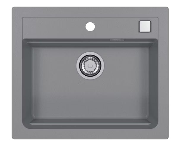 Granitvask Atrox 30 59x50 cm Beton 1-Kammer