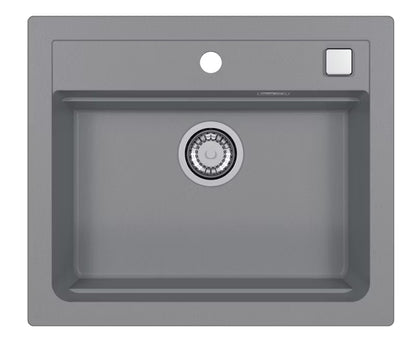 Granitvask Atrox 30 59x50 cm Beton 1-Kammer