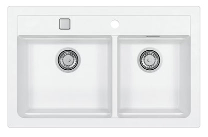 Granitvask Atrox 50 79x50 cm 2-Kammer