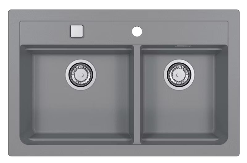 Granitvask Atrox 50 79x50 cm 2-Kammer