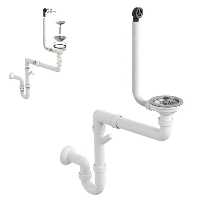 Granitvask Bello 1-Kammer 57x47 cm Sort