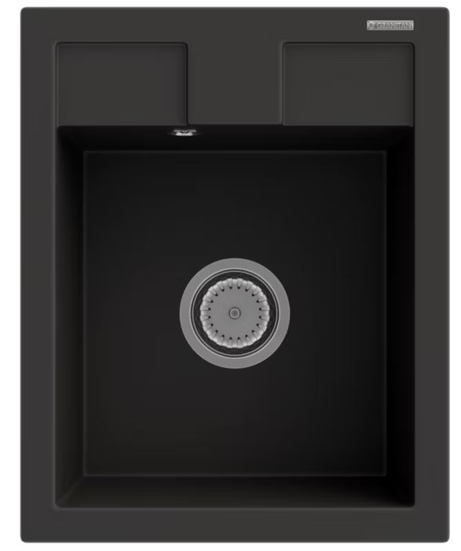 Granitvask Best 1-Kammer 50x40 cm Sort