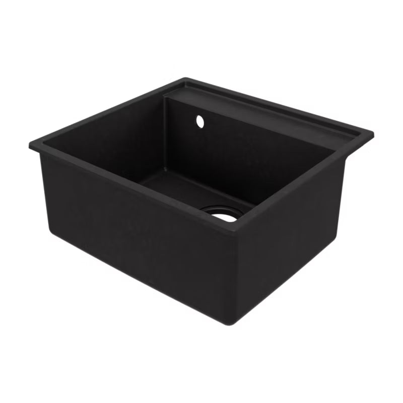 Granitvask Hirase 1-Kammer 53x53 cm Sort