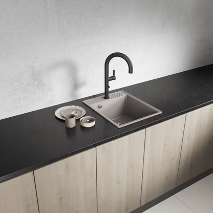 Granitvask Hub 1-Kammer til 40 cm Skab