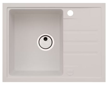 Granitvask Intermezzo 30 62x48 cm 1-Kammer Hvid