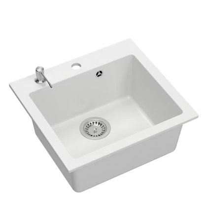 Granitvask Luxo 100 Pro 49x45 cm Hvid