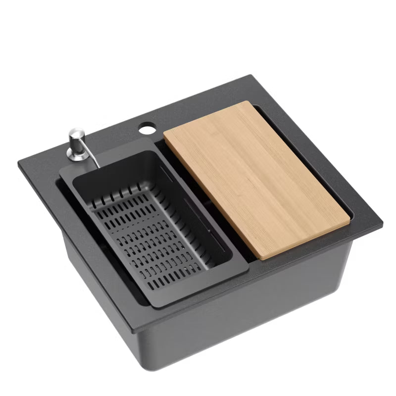 Granitvask Luxo 100 Pro 49x45 cm Mat