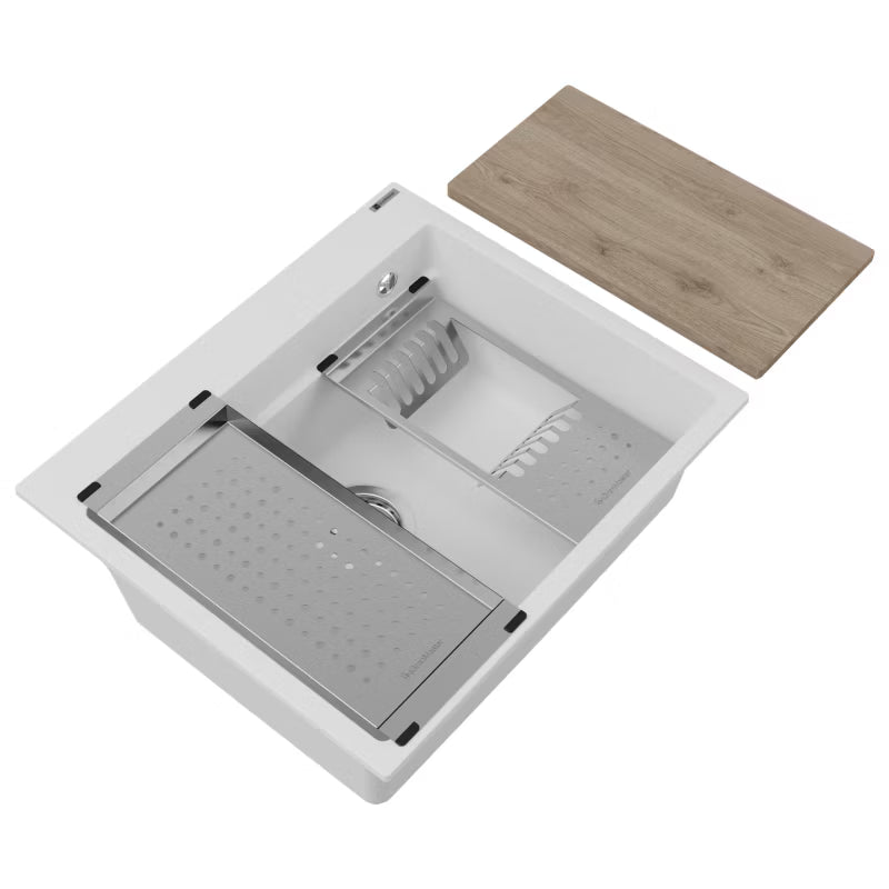 Granitvask Massimo 56x48 cm 1-Kammer
