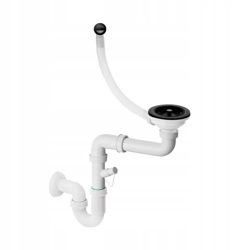 Granitvask Milano 57,4x47 cm Sort med Armatur