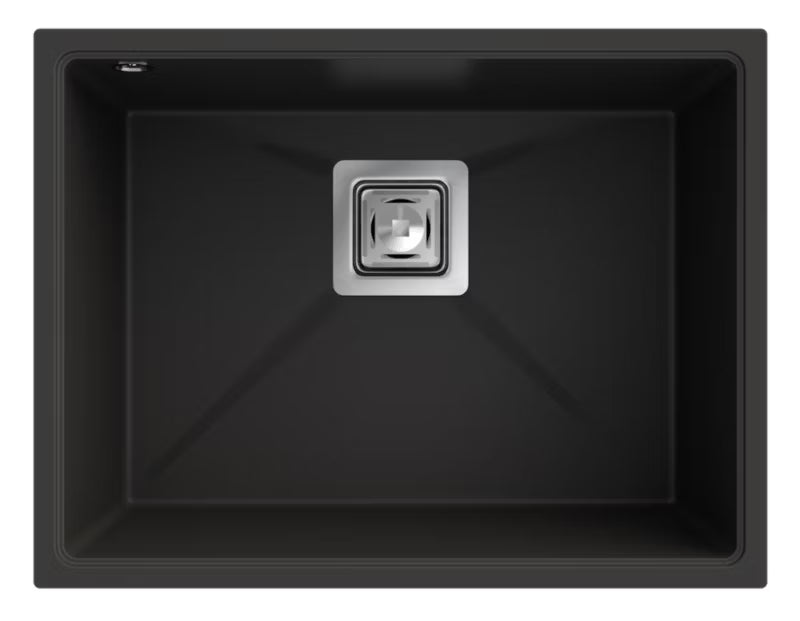 Granitvask NAPO 55 Underlimet 55x42 cm Sort