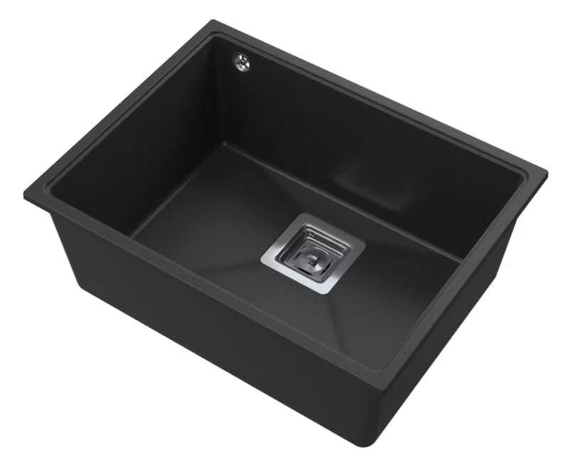 Granitvask NAPO 55 Underlimet 55x42 cm Sort