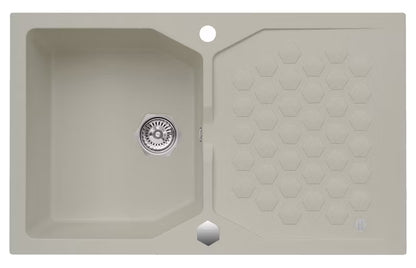 Granitvask Sensual 30 85x52 cm Beige 1-Kammer