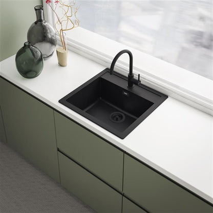 Granitvask Sirius SID 610-49 53x56 cm Sort Mat