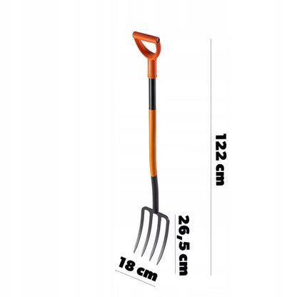 Gravegreb 4 Tænder 122 cm Metal Hærdet