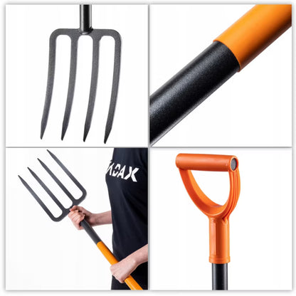 Gravegreb 4 Tænder 122 cm Metal Hærdet
