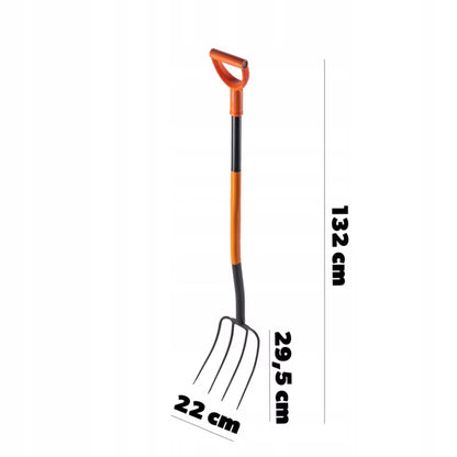 Greb 4 Tænder 135 cm Stål