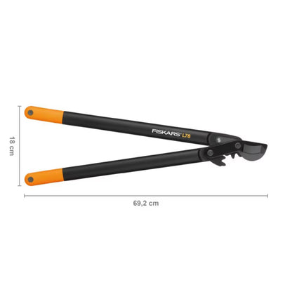 Grensaks L78 PowerGear 75 cm Sort