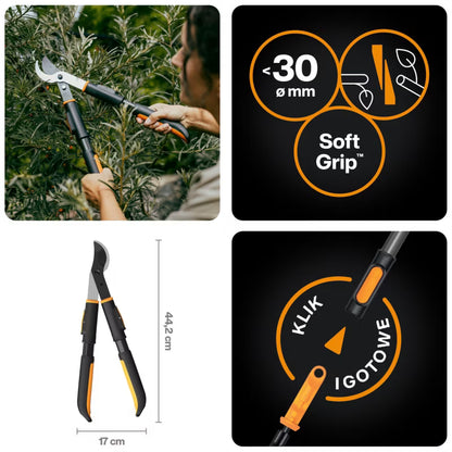 Grensaks OneClick 30 mm Sort/Orange