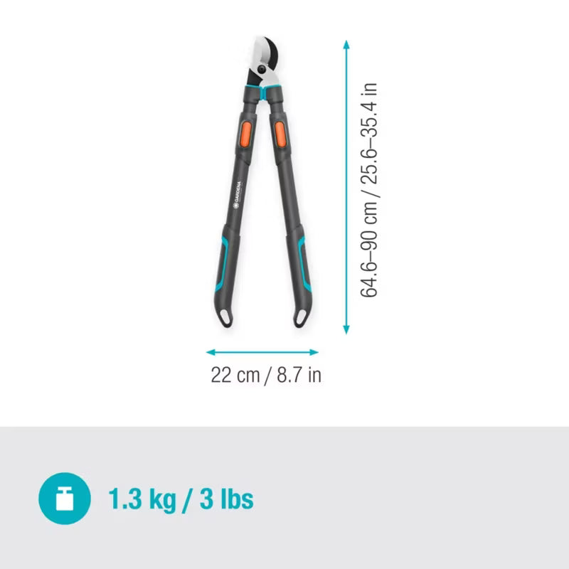 Grensaks TeleCut Pro L 65-90 cm Grå