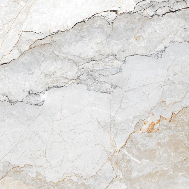 Astrea keramiske gulvfliser 60 x 60 cm hvid mat‑finish med carving 1,44 m²