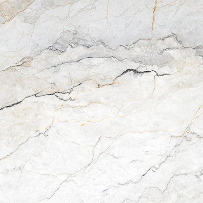 Astrea keramiske gulvfliser 60 x 60 cm hvid mat‑finish med carving 1,44 m²