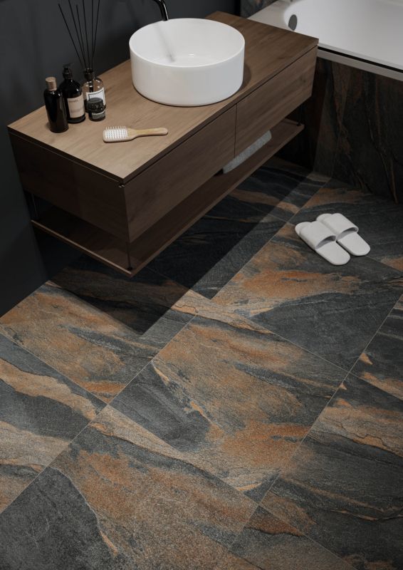 Dune Gres 60 x 60 cm graphite mat med struktur – 1,44 m²